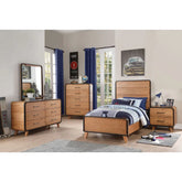 Carla Oak & Black Chest Model 30766 By ACME Furniture